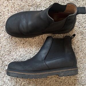 Birkenstock Black Nubuck Leather Stalon Ankle Boots size 41